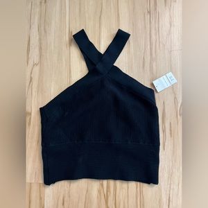 Abercrombie crossover knit cropped tank